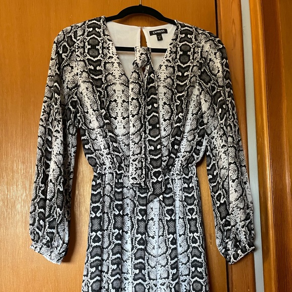 NWOT Express Snakeskin Cocktail Dress - Picture 2 of 5